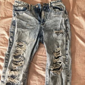 garage ripped jeans